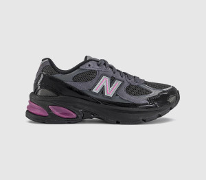 New Balance Kids 2010 Trainers Black Pink Heat Magnet, 5.5
