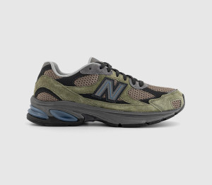 New Balance Kids 2010 Trainers Dark Olivine In Green, 4