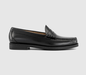 G.H Bass Mens Easy Weejun Larson Moc Penny Loafers Black, 6