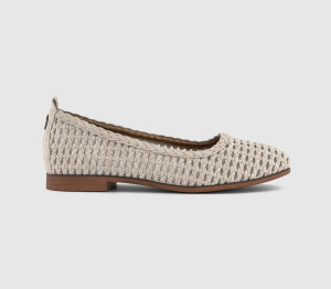 Blowfish Womens Bardot Ballet Pumps Cloud Suede White, 5