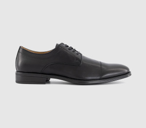 OFFICE Mens Maxwell Toe Cap Derby Shoes Black, 7