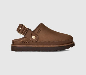 UGG Womens Goldenstar Villa Clogs Dark Chestnut Tan, 6