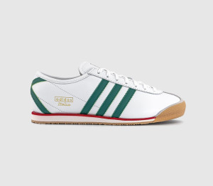 Adidas Italia 70s Trainers White Black Green, 4