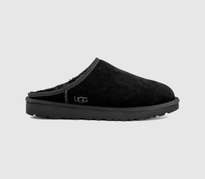 UGG Mens Classic Slip On Slippers Black, 8