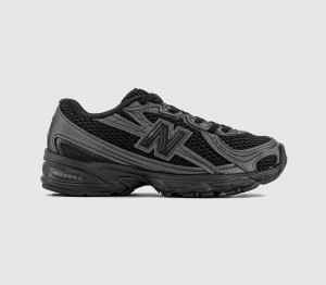 New Balance Kids 740 Youth Trainers Black Cement, 1 Youth