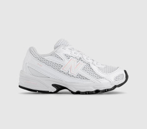 New Balance Kids 740 Youth Trainers White Rose Sugar Pink, 12 Youth