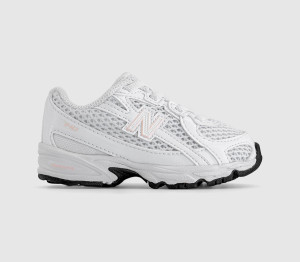 New Balance Kids 740 Infant Trainers White Rose Sugar Pink, 7infant