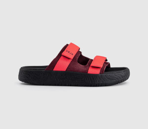 Veja Womens Arpoador Sandals Amarante Rose Fluo Black F Pink, 7