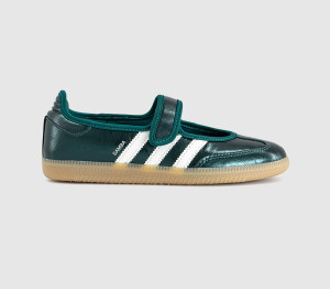 adidas Womens Samba Jane Ballet Trainers Rich Green GM, 6.5