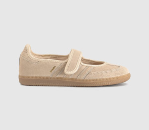 Adidas Womens Samba Janes Sand Strata Gold Met Natural, 6