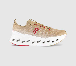 ON Mens Cloudsurfer Max Trainers Chai Ivory In Natural, 8