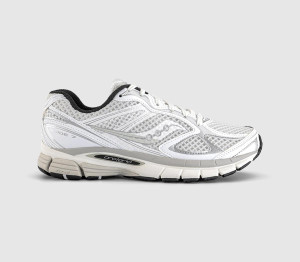 Saucony Mens Progrid Guide 7 Trainers White Black, 6.5