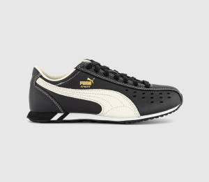 PUMA Womens Sprint Trainers Black Warm White, 5