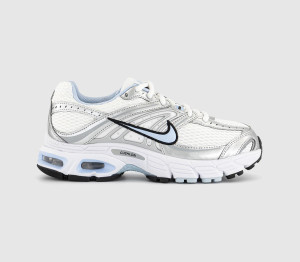 Nike Womens Air Max Moto 2k Trainers White Hydrogen Blue Metallic Silver, 8
