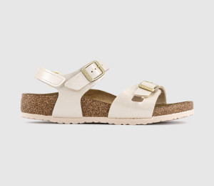Birkenstock Rio Kids Sandals Graceful Pearl White, 11.5 Youth