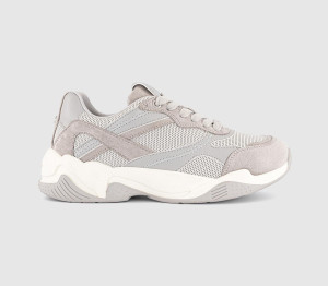 OFFICE Womens Tribeca Runner Trainers Grey, 3