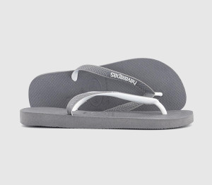 Havaianas Mens Top Mix Flip Flops M Steel Grey, 8