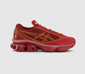 ASICS Womens US6-S Gel-kinetic Fluent Trainers Cayenne Copperhead In Red, 4.5