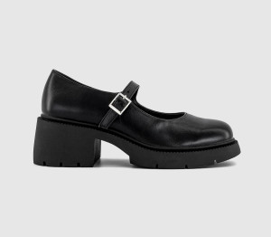 OFFICE Womens Margot Chunky Heeled Mary Jane Shoes Black, 6