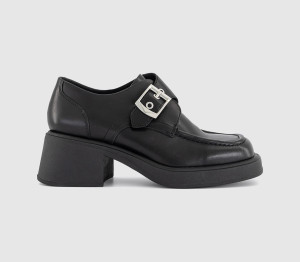 Vagabond Dorah Buckle Shoes Black Polished Leather, 3