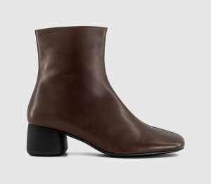 Vagabond Womens Livia Ankle Boots Chocolate Leather Brown, 6