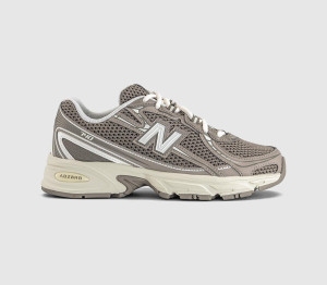 New Balance Kids 740 Junior Trainers Arid Stone Grey, 4