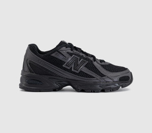 New Balance Kids 740 Junior Trainers Black Cement, 4