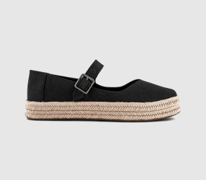 TOMS Womens Carolina Mary Jane Shoes Black, 7