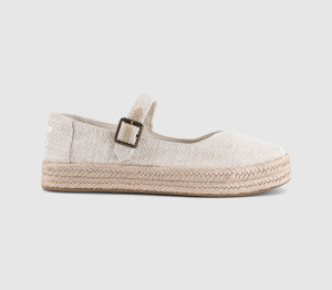 TOMS Womens Carolina Mary Janes Natural Yarn Dye, 4