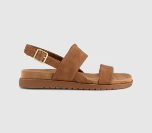 TOMS Womens Marin Sandals Brown Sugar Nubuck PU, 3