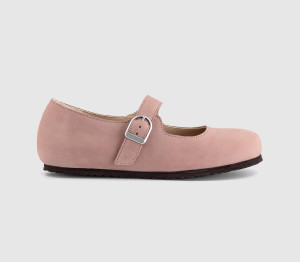Birkenstock Womens Santa Clarita Mary Janes Pink Clay Nubuck, 4