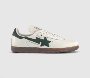 adidas Boys x Samba Trainers Shadow Green Gum In White, 4.5