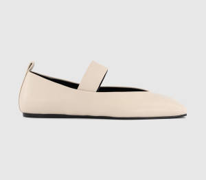 Tony Bianco Womens Hawaii Strap Ballet Pumps Vanilla Nappa Natural, 8