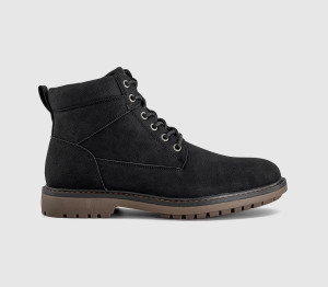 OFFICE Mens Blake Casual Lace Up Boots Black Natural, 7