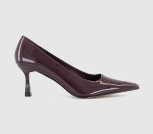OFFICE Womens Makeover Kitten Court Heels Burgundy Red, 3