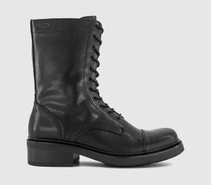 Vagabond Karlie Lace Up Boots Black Leather, 4
