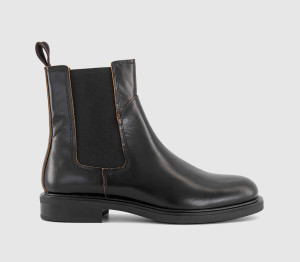 Vagabond Womens Freya Chelsea Boots Black Leather, 5