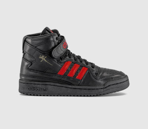 adidas Mens x Chavarria Forum Boots Mid Core Black Red Carbon, 7