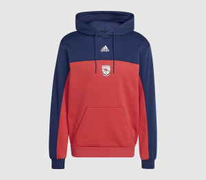 adidas Mens Arsenal FC Hoodie 92-94 Team Collegiate Red Collegiate Navy, XS