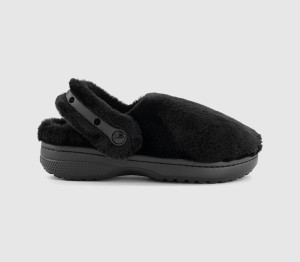 Crocs Womens Classic Unfurgetable Clogs Black, 4