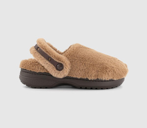 Crocs Womens Classic Unfurgetable Clogs Milk Chocolate Brown, 7