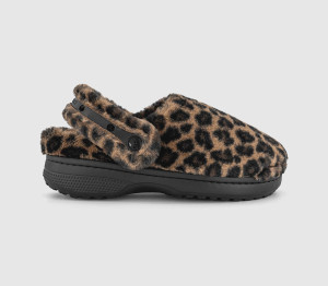 Crocs Womens Classic Unfurgetable Clogs Leopard Multi, 6
