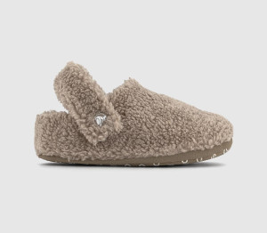 Crocs Womens Classic Cozzzy Slipper Kids Mushroom Natural, 12 youth