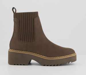 TOMS Womens Millie Ankle Boots Oak Brown, 5