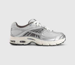 Nike Air Max Moto Trainers Platinum Tint Metallic Silver Sail Grey, 6