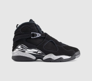 Jordan Mens Air 8 Retro Trainers Black Multi Color, 8.5