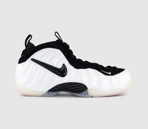 Nike Mens Air Foamposite Pro Trainers Pearl White White Black True Red, 7.5