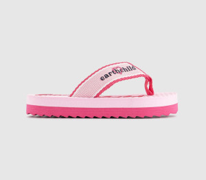 Earthchild Kids Earth Child Chunky Flip Flops Pink Multi, 9infant