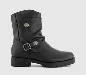 Blowfish Womens Dallas Buckle Boots Black, 8