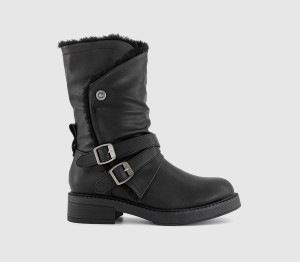 Blowfish Womens Voyage Fur Lined Boots Black, 4